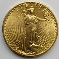 20 долларов США 1924 года KM#131, Philadelphia USA