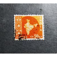 Марка Индия 1957 год Стандарт