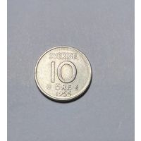 10 эре Швеции 1955 года.