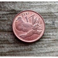 Werty71 Кирибати 1 цент 1992 птица Рождественский фрегат