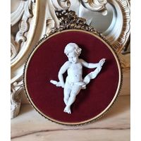 Италия.Панно медальон Capodimonte