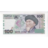 100 СОМ 2002 КИРГИЗИЯ