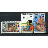 Камерун - 1983 - Всемирный год связи - [Mi. 1016-1018] - полная серия - 3 марки. MNH.  (Лот 88Gv)-T4P17