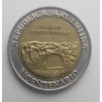 Аргентина 1 песо 2010_ KM# 160 _200 лет Аргентине - ледник Перито-Морено