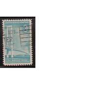 США-1958, (Мих.729), гаш., Мост, Корабль(одиночка)