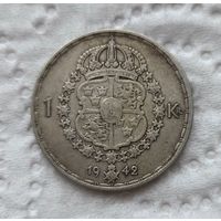 Швеция 1 крона 1942