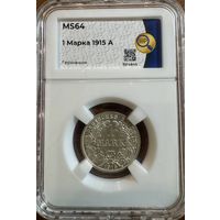 1 марка 1915А Германия слаб MS64