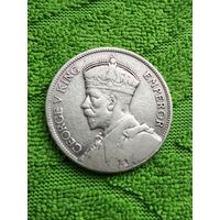 Монета флорин Новая Зеландия 1934 год серебро
