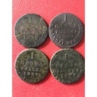 1 грош 1822-1825г.