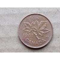 Канада 1 цент, 1981г. (U-обм)