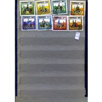 МОНГОЛИЯ, 1982,  ВЕЛОСИПЕДЫ,  серия, 8м, гашен