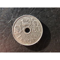 Норвегия. 1 крона. 1998. С 20 копеек. Распродажа коллекции. Смотрите другие лоты.