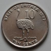 Эритрея, 10 центов, 1997 год, UNC