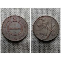 Сомали 1 чентезимо 1950/фауна/слон/(Qu)