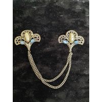 Брошь двойная Чехословакия СССР