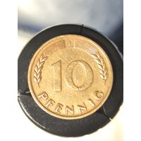 Германия 10 пфеннигов 1950 J