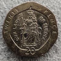 Гибралтар 20 пенсов  1997 г.