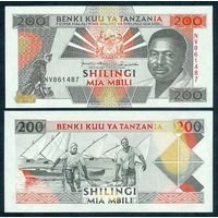Танзания 200 шиллингов 1993 год, UNC