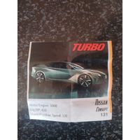 Вкладыш от жевательной резинки turbo xtreme.