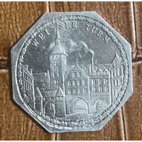 Германия Нюрнберг нотгельд 20 пфеннигов 1921 Белая башня. трамвайный жетон