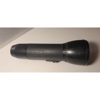 Фонарик с зарядкой от сети. Лампа накаливания, рабочий.