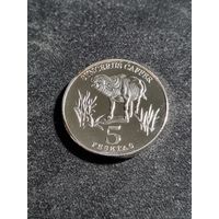 Западная Сахара 5 песет 2020 Unc