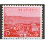 Марка из серии 1960г. Турция "Города и провинции. Токат" MNH