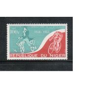 Нигер-1968(Мих.187) , ** ,    Спорт, Велоспорт , Велосипеды,(одиночка)