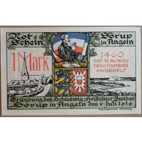 Германия 1 марка 1919 г Зёруп (Sorup) 1231.2a, В2, aUNC
