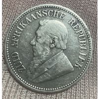 Монета 2 1/2 шиллинга 1894 год.