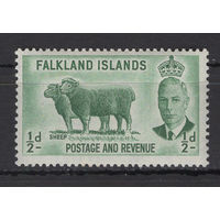 Фолкленды 1952** Овцы, Георг VI  SG#172