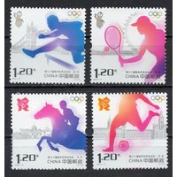 Китай 2012. Олимпиада Лондон 4 марки 4369