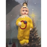 Елочная игрушка ребёнок с погремушкой