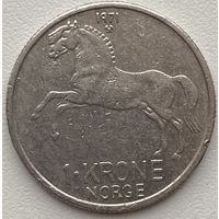 Норвегия 1 крона 1971 г.