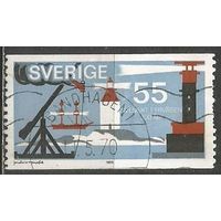 Швеция. 300 лет маякам Швеции. 1969г. Mi#656.