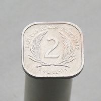 Восточно-Карибские Штаты 2 цента 1999