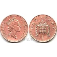 Великобритания 1 пенни 1988