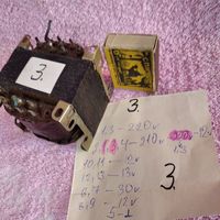 3 трансформатор:  220в - 12:,12,12,30в