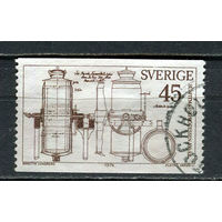 Швеция - 1974 -  Сульфитный способ производства древесной массы Экмана 45 О - [Mi.841] - 1 марка. Гашеная.  (Лот Gx47)-T3P27
