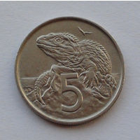 Новая Зеландия 5 центов. 1967 г.