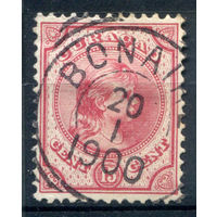 Нидерландские колонии - Кюрасао - 1892/96г. - королева Вильгельмина, 15 с - 1 марка - гашёная [Mi 27]. #3-WB-89-A-1