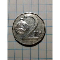 2 крон Чехия 1996 год