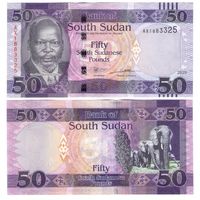 Южный Судан 50 фунтов 2019 год UNC