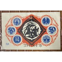 Нотгельд 50 пфеннигов 1921 год. Билефельд,. Веймарская республика