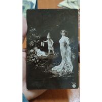 Открытое письмо РИ Оригинал Открытка 1904 года Оранотипия Сюжет Живое дореволюционное письмо Ново-Трокский Полк