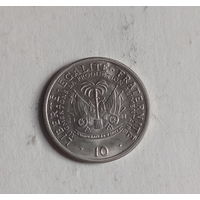 Гаити 10 сантимов 1975 год ФАО нечастая монета