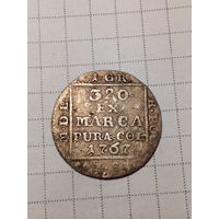 1 грош ВКЛ и Речь Посполитая 1767 год.