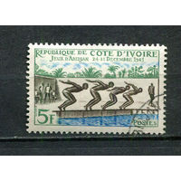 Кот-д 'Ивуар - 1961 - Спорт. Плавание 5Fr - [Mi.233] - 1 марка. Гашеная.  (Лот 25JT)-T25P3