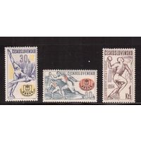 Чехословакия-1964,(Мих.1450-1452) , ** , Спорт