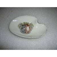 Старинная пепельница или колечница. Фарфор. Германия.